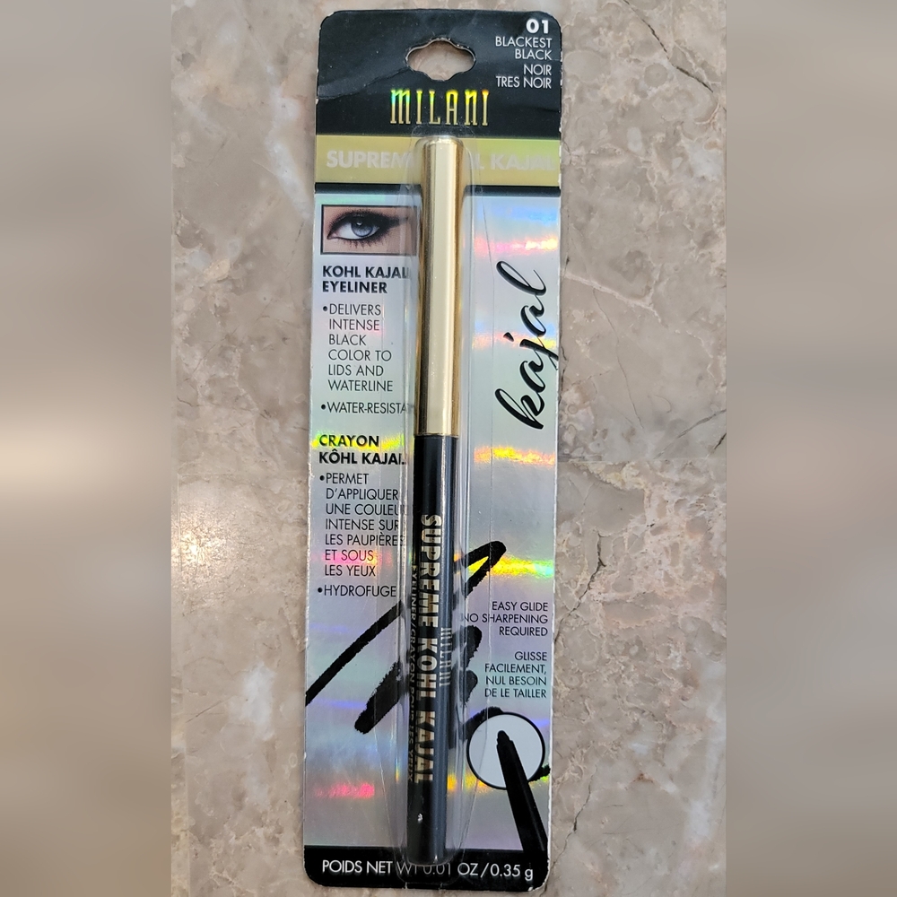 Milani Supreme Kohl Kajal Eyeliner - Blackest Black